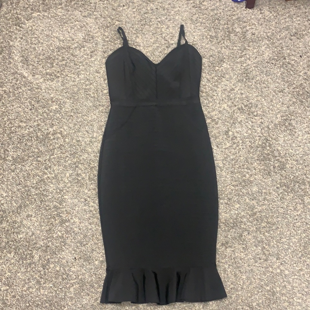 Sexy black bandage dress